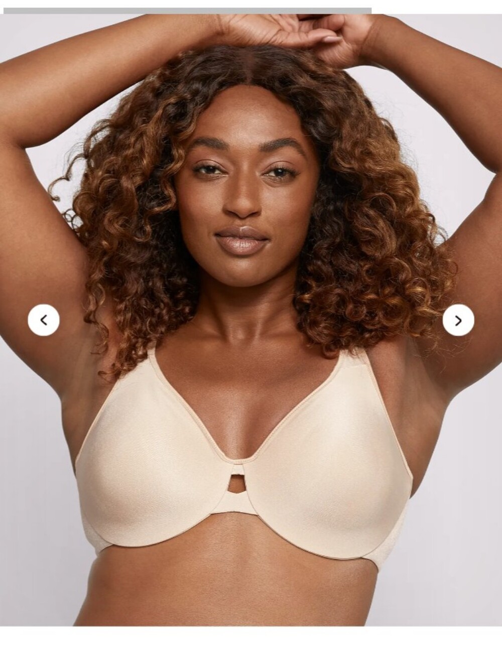 40C Lilyette Full-Coverage Keyhole Minimizer Underwire Bra